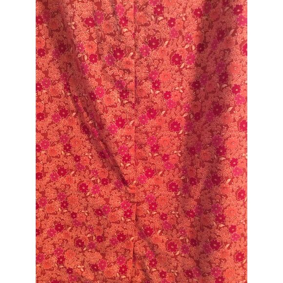 Cherokee Spring Pink Floral Skirt Cotton Blend Size 10 Stretch - Picture 3 of 6